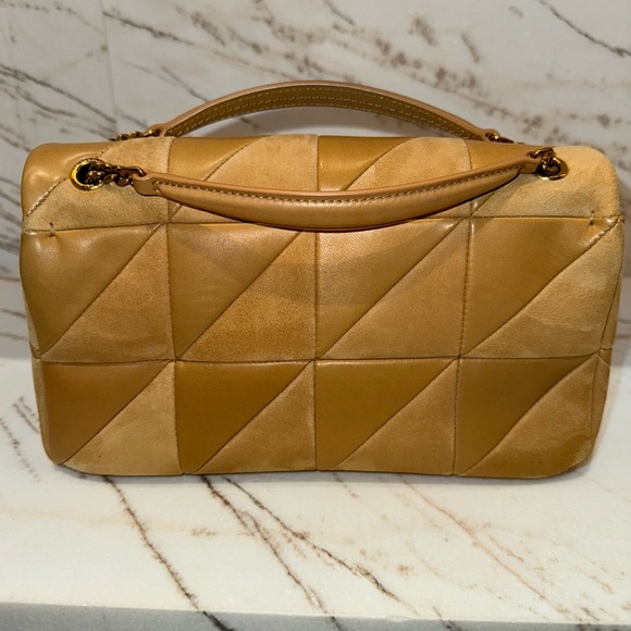 Saint Laurent YSL Jaime Medium Chain Bag in beige Suede and Lambskin - Picture 7 of 9